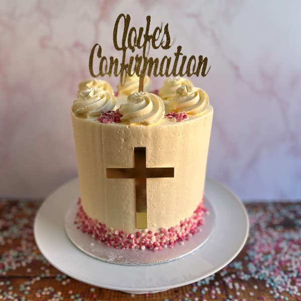 Girls Tall Tier Communion Cake
