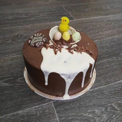 Chocolate-Chicken-and-egg-reg Easter Belgian chocolate mud Cake