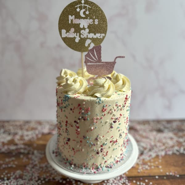 Baby Shower Cake Tall Tier Baby Shower Cake Dublin