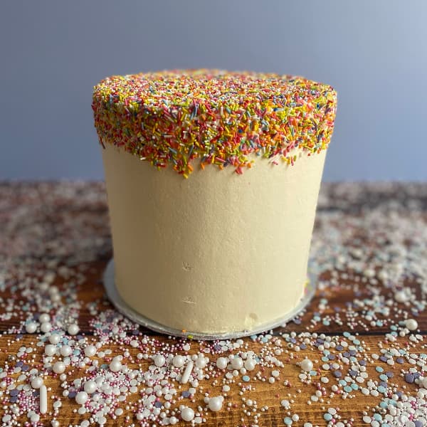Sprinkles Buttercream Nude Cake - Tall Tier - Image 1
