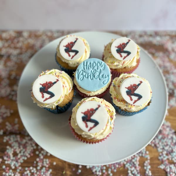 Kids Spiderman Cupcakes