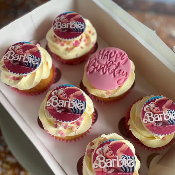 Barbie HB Buttercream Cupcakes Box of Barbie Movie Themed Buttercream Cupcakes