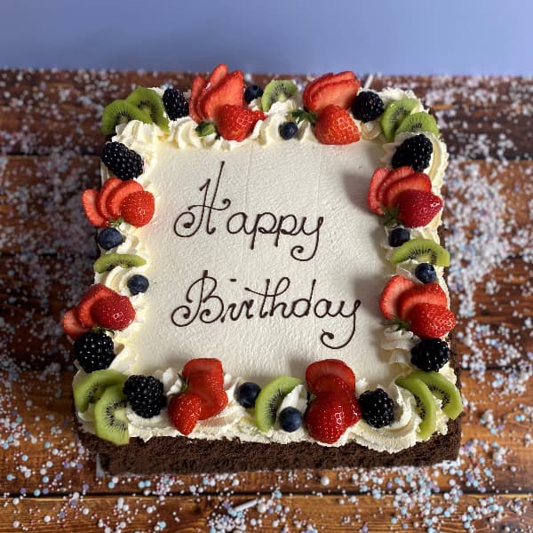Black Forest Square with Crumb 2 Black Forest Birthday Cake