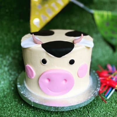 Kids-Cow-Cake Cute Cow Birthday Cake