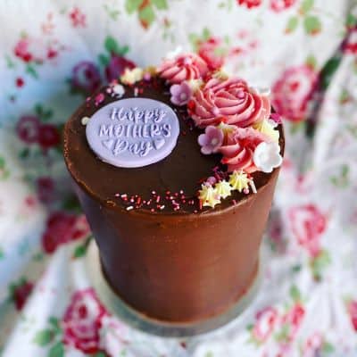 Mothers-Day-Tall-Tier-Cake-option-1 Tall Belgian Milk Chocolate Cake