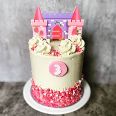 Princess-Castle-Tall-tier-Buttercream-Cake Princess Cake