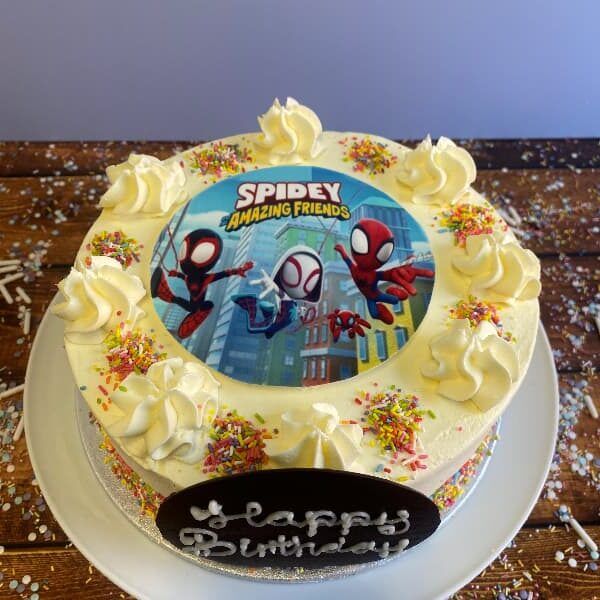 Spidey and his Amazing edited Spidey & His amazing Friends Birthday Cake