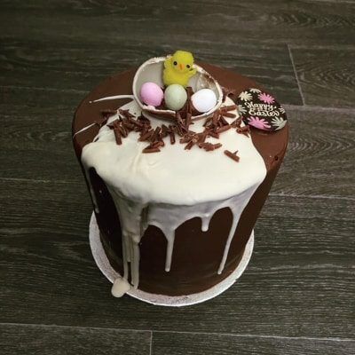 Tall Tier Easter Belgian Chocolate mud Cake