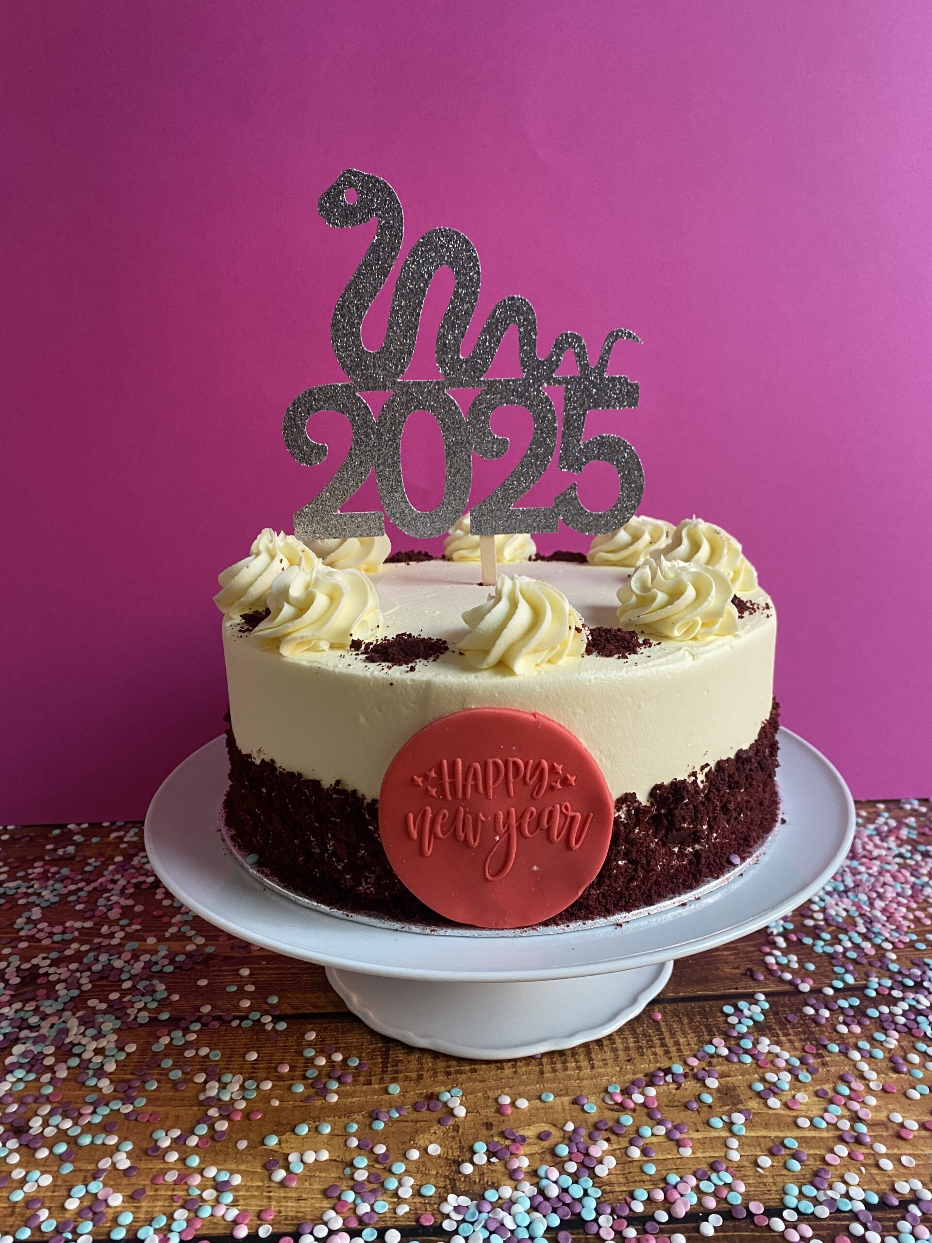Chinese New Year Cake-Year of The Snake Red Velvet Cake