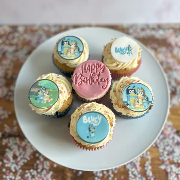 Kids Bluey Cupcakes